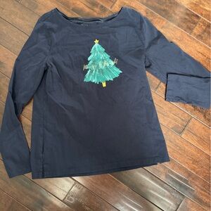 Talbots Merry & Bright Tee with Festive Tree